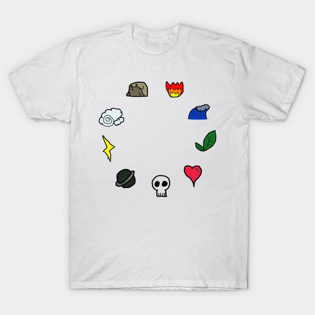 Elemental T-Shirt by emvee the dog